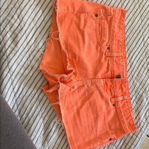 PINK JEAN SHORTS SIZE 4